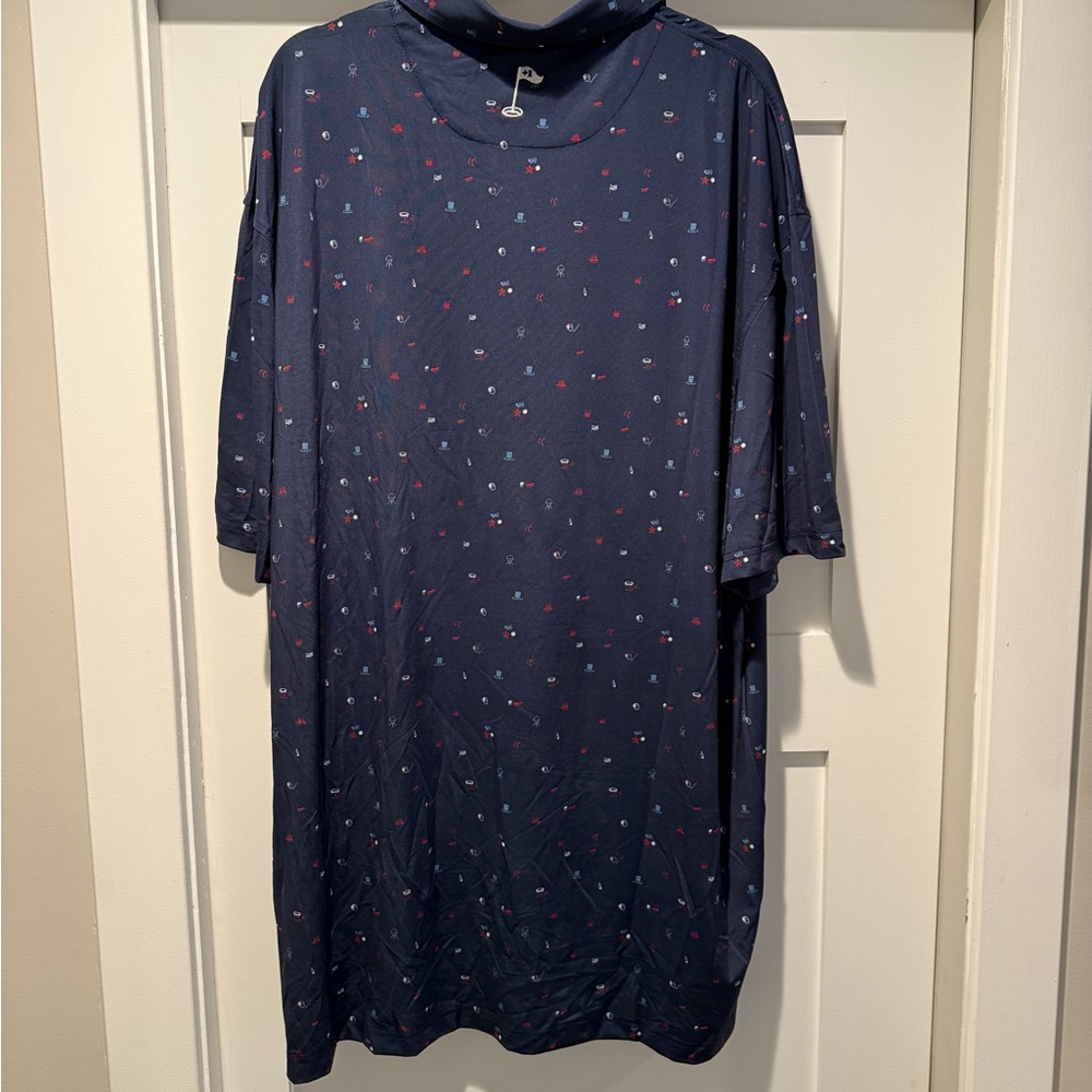 JusBogey Men's Navy Golf Polo - Picture 3 of 4
